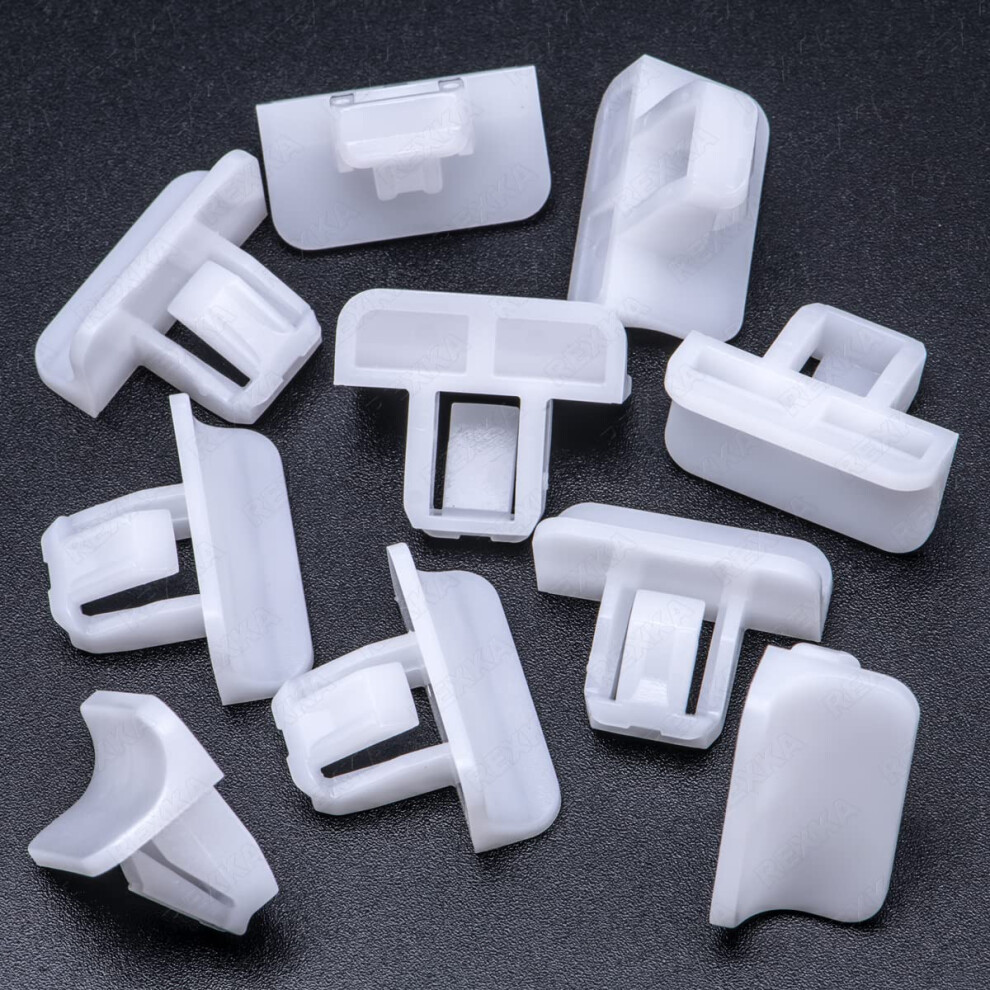 Rexka 10Pcs Bumper Cover Fascia Fender Flare Grille Moulding Clips 68225214Aa Compatible With Chrysler Jeep Cherokee Gladiator Grand Cherokee Wran 643375932677