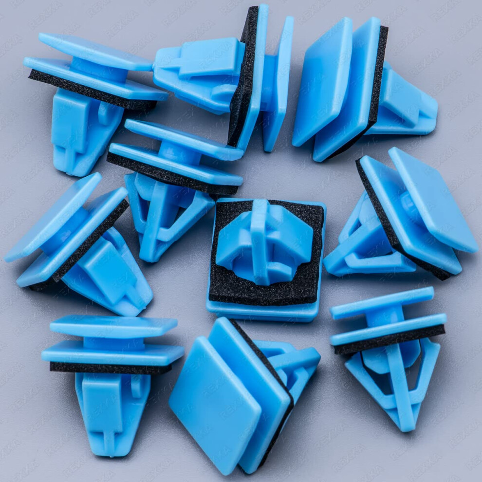 Rexka 10Pcs Rocker Moulding Clips For Hyundai Kia 87758-3L000 Azera Genesis Ioniq Sonata Cadenza K900 Niro Optima Sorento Stinger Blue 643375935081