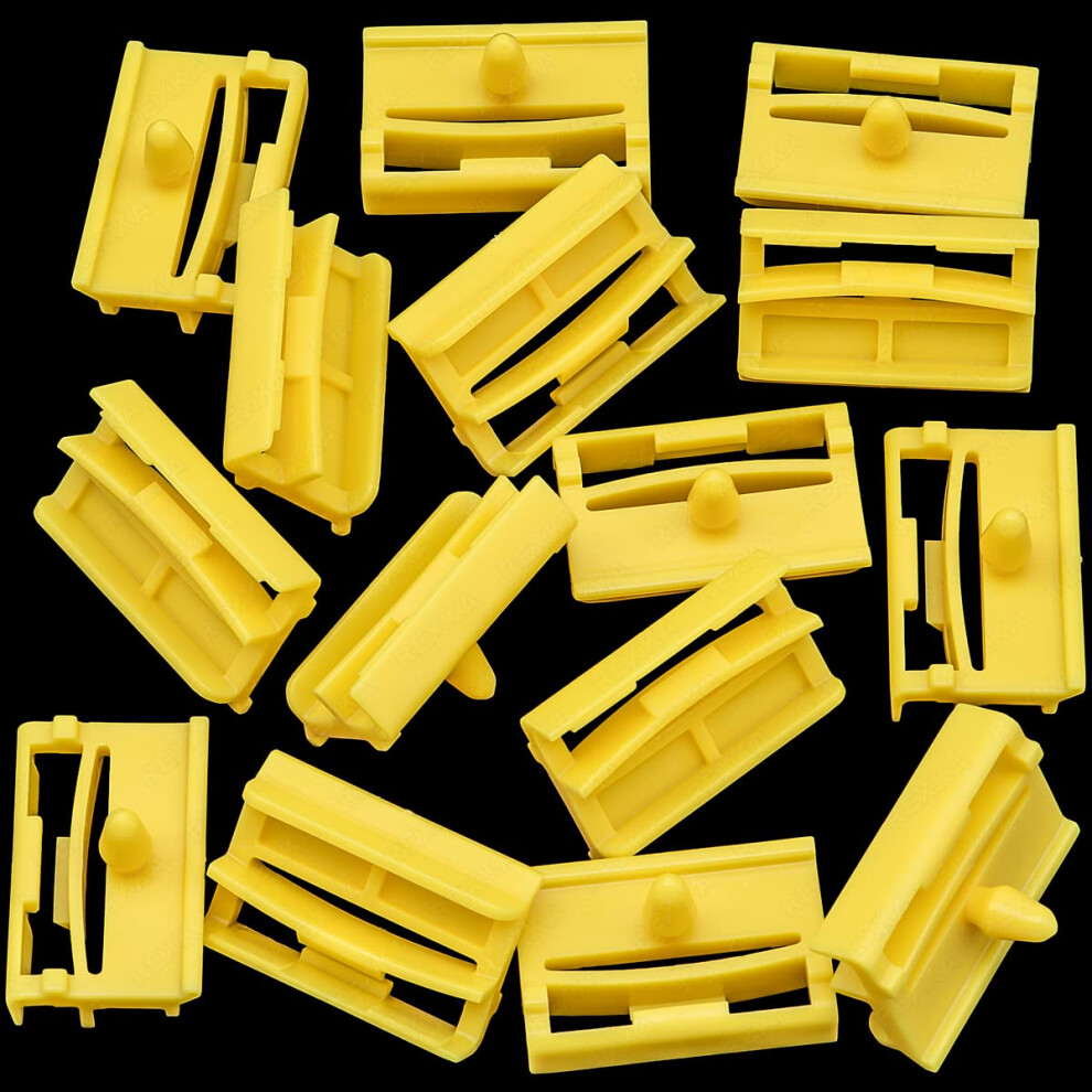Rexka 15Pcs Rocker Panel Moulding Clip 51777166869 For Bmw E90 E 91 325I 328I 330I Yellow 658738902860