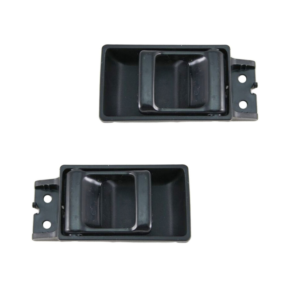 Trq Inside Interior Door Handle Pair For Nissan Pickup Truck D21 Hardbody Black 191213376546