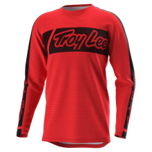 Troy Lee Designs Offroad Motocross Dirt Bike ATV Motocykl Powersports Zvodn dres Tricko pro mue SE Pro Air (Vox Red 2X)