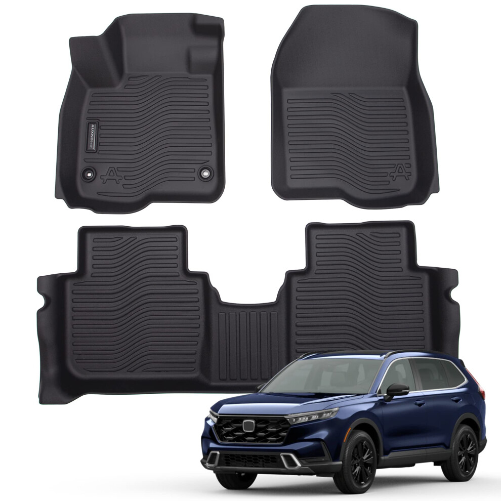 Auxko All Weather Floor Mats Fits For Honda Cr-V 2023 2024 2025 (Include Hybrid) Tpe Rubber Liners Accessory For Honda Crv 2023 2024 2025 Odorless An 617308649123