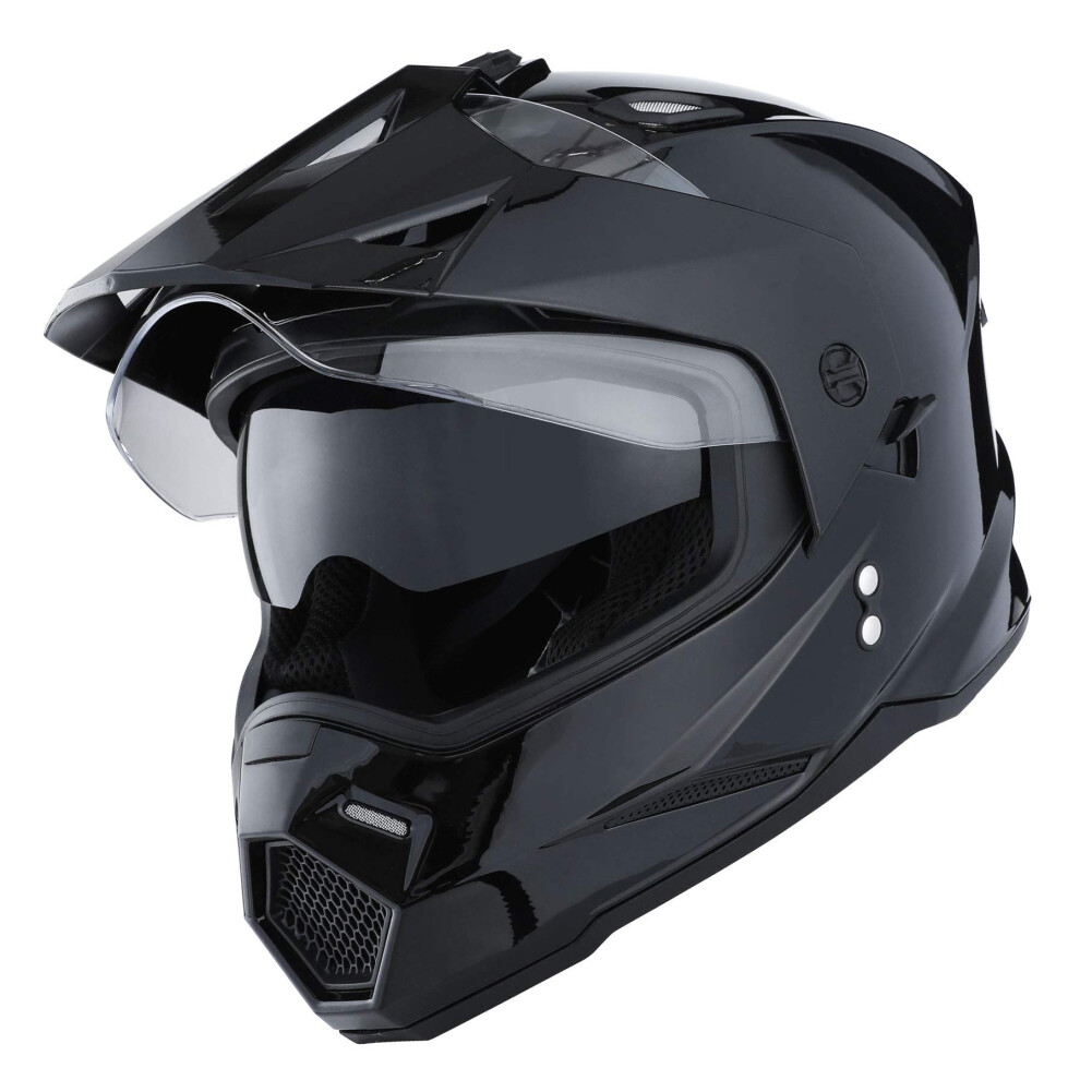 1Storm Dual Sport Motorcycle Motocross Off Road Full Face Helmet Dual Visor-image-OPC-PM8SWH2-NEW