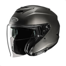 HJC i31 Casque de moto ouvert solide approuv DOT (titane semi-plat moyen)
