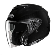 HJC i31 Casco de motocicleta de cara abierta sσlido aprobado por DOT (negro XXL)