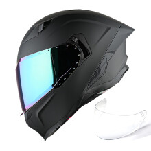 Celooblicejov prilba na motocykl 1Storm pro dospel Mui a eny Zvodn cyklistick prilba DOT Schvleno s jednm extra pruhlednm ttem: KT828 Mat