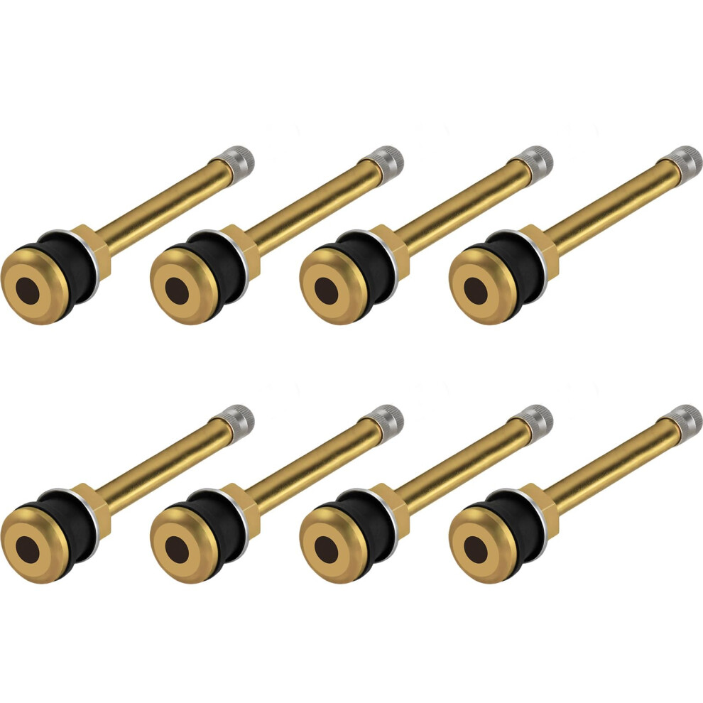 Muhize Tr572 Valve Stem(Pack Of 8) Brass Commercial 3-3/4 Valve Stems Truck Valve Stem For Rim F.625 756594500586