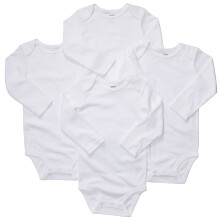 Carter's Unisex-Baby body 4 balen s dlouhm rukvem bl 12M