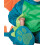 Lil Characters Unisex-Baby Draakkostuum Teal/Groen Groot 2