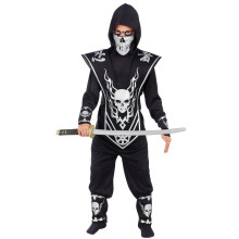 Fun World Skull Lord Ninja Disfraz plateado mediano 8-10 multicolor