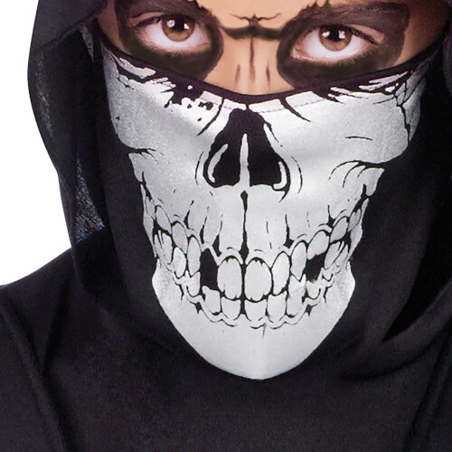 Fun World Skull Lord Ninja Silver Costume Medium 8-10 Multicolor 1