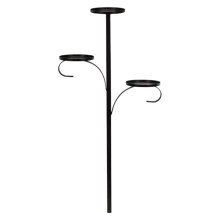 Black Triple Tree Topper Iron Candle Holder Candelabra Three-Tier Christmas Tree For Living Room Bedroom Dorm Kitchen