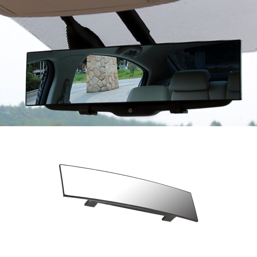 Tioollev Rear View Mirror For Car Mirrors Universal 12 Inch Interior Clip On Panoramic Rearview Mirror Hd Anti Glare Wide Angle Universal Use For Ca 8711727479032