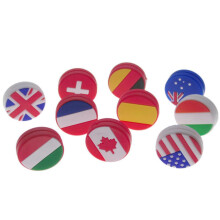 Tennis Racket Dampeners 4-Pack Silicone Absorbers Vibration Reducing UK Flag Design