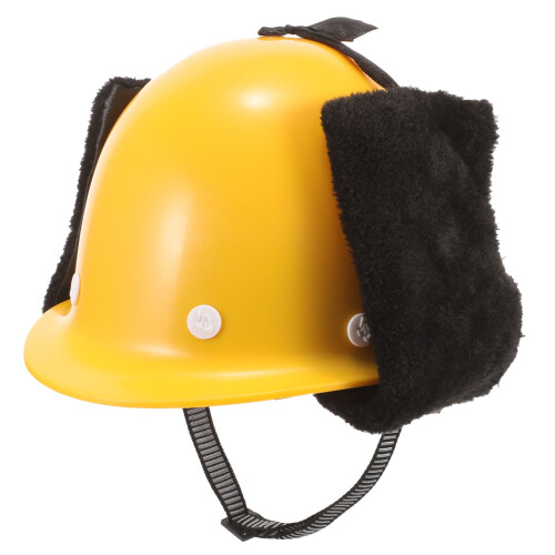 winter-schutzhelm mit wärmendem innenfutter, winddicht