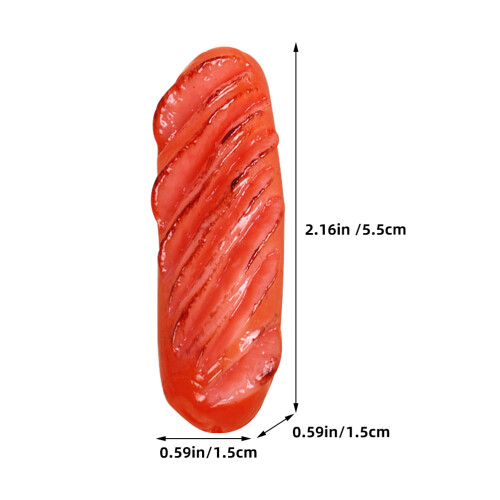 3-teiliges künstliches Wurstmodell, Hot-Dog- , 1