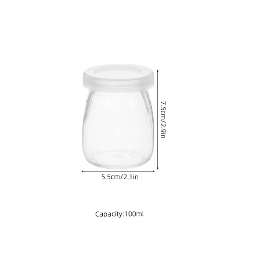 10St Große Glasflaschen Mit Deckel Für Saft Milch Pudding 2