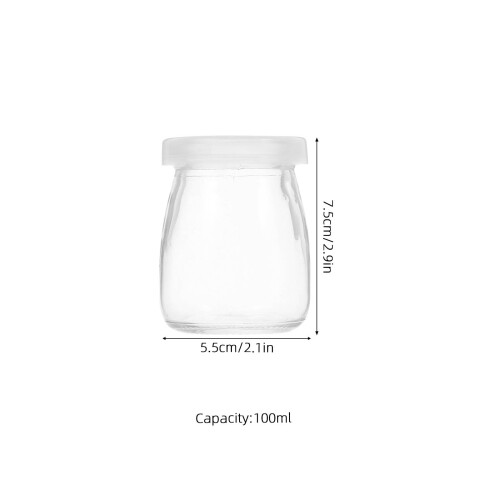 10St Große Glasflaschen Mit Deckel Für Saft Milch Pudding 1