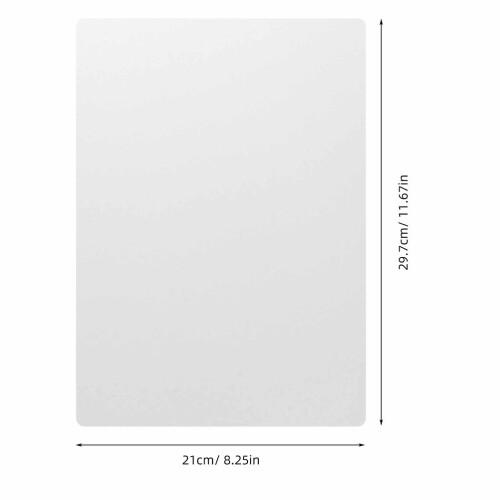80Stk Durchsichtige -Aktendeckel 0,4mm A4 Papiertaschen 2