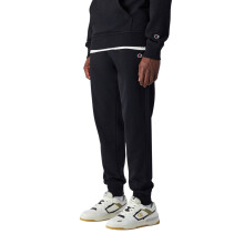 (Black, M) Champion Mens Heavyweight Slim Fit Joggers Fleece Trousers Cotton Track Pants