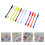 12 Silikon Weinbecher Marker Mit Lochmuster Farben Sortiert 4