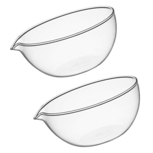 2 schüssel obstsalat dessert behälter transparent