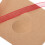 50St Kraft Tags Hartvorm Met Rood Bruin Voor 6