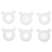 6St Witte Plastic Ijsmachine Mondstukken Voor Decoratief Ijs Maken