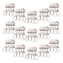 20St Lichtgrijze Vintage Ijzeren Sleutelhanger Organizer Met