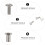 2Ensembles Vis Argentées Pour Lunettes Accessoires Durables En Métal 8