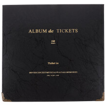 1 sammelalbum für kinokarten, flugtickets – loseblatt-kartenbuch
