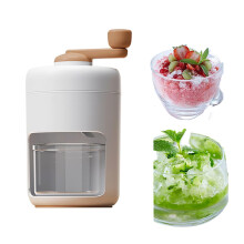 Manual Ice Crusher Hand Crank Slushie Maker, Snow Cone With Measuring Cup, White Ice Shaver For Snow Cones And Smoothies