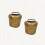 2 verstevigde bells hanger, middelgroot, 37 g, brons 7