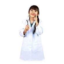 Prrodn uniformy M&M Scrubs Childrens Lab Coat-Soft Fabric (5/6)