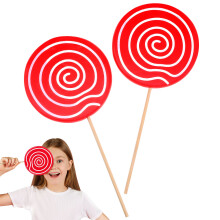 2 stuks simulatie lolly decoratief feestprop voor bruiloft of feest