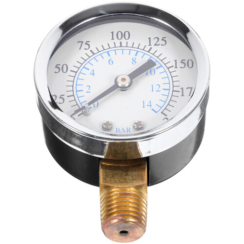 0-200 Psi 0-14 Bar Luchtdrukmeter voor Compressor, NPT Aansluiting