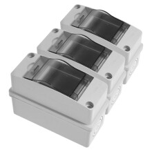 3 stuks 2- IP65 waterdichte verdeelkast transparant buiten