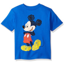 Disney Baby Jungen Mickey Mouse Kurzarm T-Shirt, Blau, X-Large US