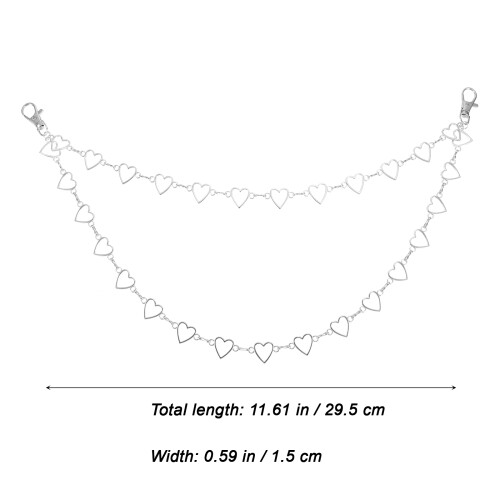 meerlagige legering jeansketting met 1