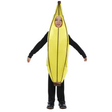 SPUNICOS Costume unisex da banana per bambini, adatto per bambini dai 6 ai 10 anni
