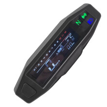 Portable Motorfiets Lcd Snelheidsmeter Digitale Teller Met Sensor