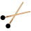 2 stuks pluchen drumstokken, percussie- en fanfareaccessoire 3