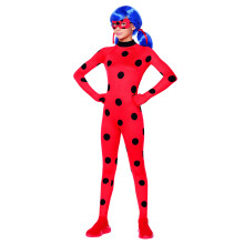 Spirit Halloween Miraculous Lady Bug Kinder-Overall-Kostm | Offiziell lizenziert | Paarkostm | TV- und Filmkostm