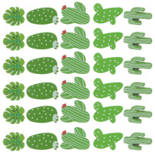 1 set cactus speldjes, duimspijkers voor kurkplank en foto's