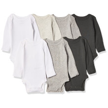 Carter's Mädchen 7er-Pack Langarm-Bodys T-Shirt, Mehrfarbig/Grau, Frühchen US