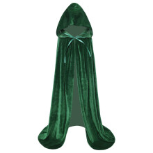 Makroyl Kids Velvet Cloak Cape With Hooded For Halloween Christmas Cos