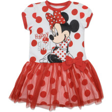Disney Minnie Mouse Tllkleid fr kleine Mdchen, gepunktet, Wei, 5