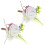 2 stuks kunstzijden boutonnière speld broche 11