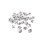 50 stuks dasstrikkers blank met clutch achterkant 2