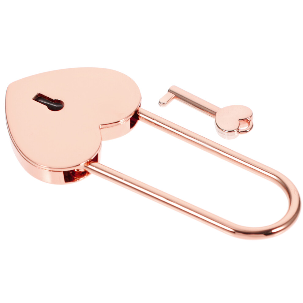 Small Heart Padlock With Key For Couples Lock Jewelry Box Diary 601134567232